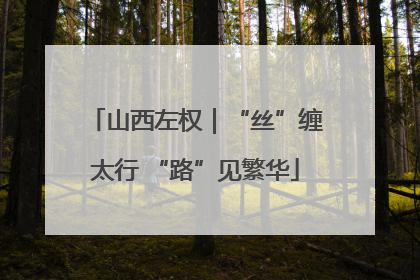 山西左权｜“丝”缠太行 “路”见繁华