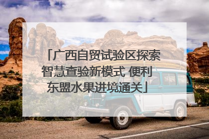 广西自贸试验区探索智慧查验新模式 便利东盟水果进境通关