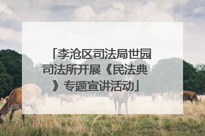 李沧区司法局世园司法所开展《民法典》专题宣讲活动