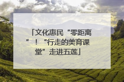 文化惠民“零距离”！“行走的美育课堂”走进五莲