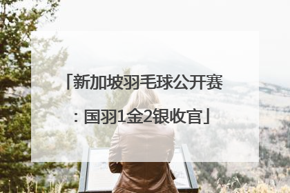 新加坡羽毛球公开赛：国羽1金2银收官