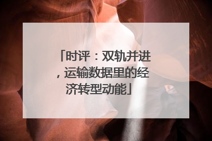 时评：双轨并进，运输数据里的经济转型动能