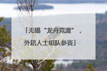 无锡“龙舟竞渡”，外籍人士组队参赛