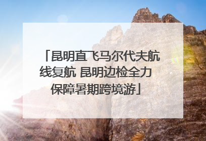昆明直飞马尔代夫航线复航 昆明边检全力保障暑期跨境游