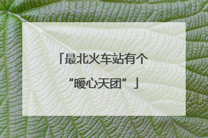 最北火车站有个“暖心天团”