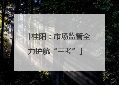 桂阳：市场监管全力护航“三考”