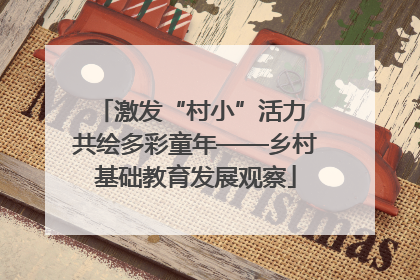 激发“村小”活力 共绘多彩童年——乡村基础教育发展观察
