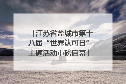 江苏省盐城市第十八届“世界认可日”主题活动重磅启幕