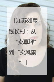 江苏如皋钱长村：从“卖草坪”到“卖风景”