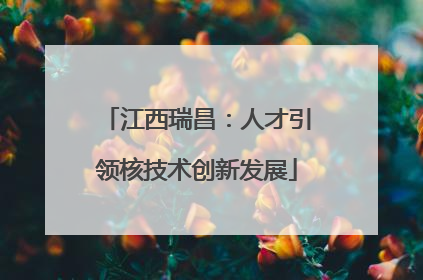 江西瑞昌：人才引领核技术创新发展