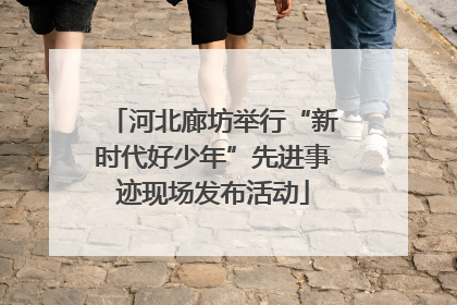 河北廊坊举行“新时代好少年”先进事迹现场发布活动