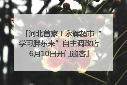 河北首家！永辉超市“学习胖东来”自主调改店6月10日开门迎客
