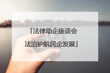 法律助企座谈会 法治护航民企发展