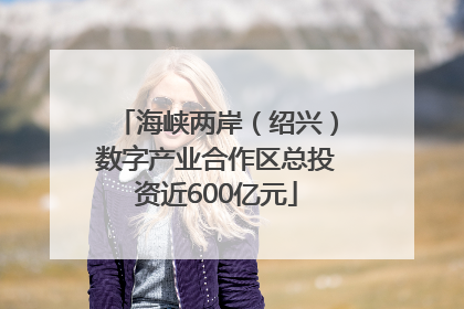 海峡两岸（绍兴）数字产业合作区总投资近600亿元