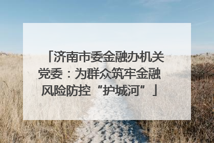 济南市委金融办机关党委：为群众筑牢金融风险防控“护城河”