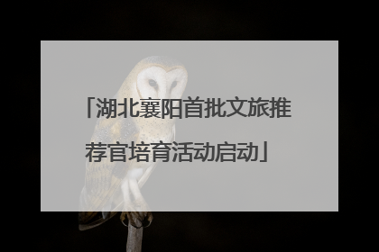 湖北襄阳首批文旅推荐官培育活动启动