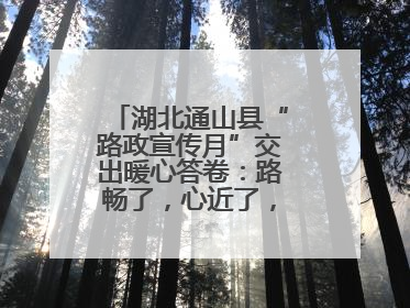 湖北通山县“路政宣传月”交出暖心答卷：路畅了，心近了，发展顺了！
