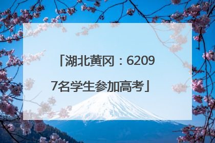 湖北黄冈：62097名学生参加高考