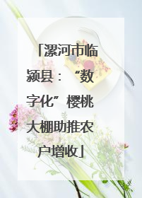 漯河市临颍县：“数字化”樱桃大棚助推农户增收