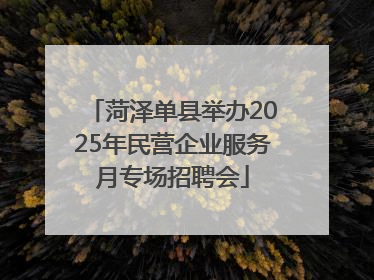 菏泽单县举办2025年民营企业服务月专场招聘会