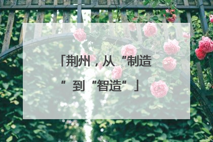 荆州，从“制造”到“智造”
