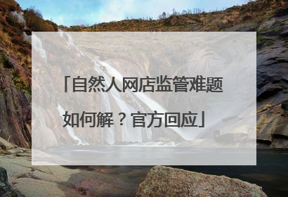 自然人网店监管难题如何解？官方回应