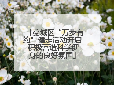 藁城区“万步有约”健走活动开启 积极营造科学健身的良好氛围