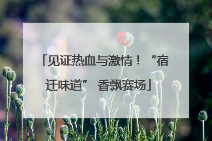 见证热血与激情！“宿迁味道” 香飘赛场