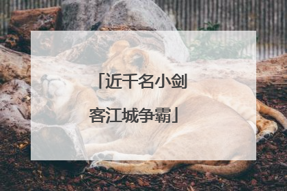 近千名小剑客江城争霸
