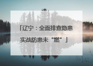 辽宁：全面排查隐患 实战防患未“燃”