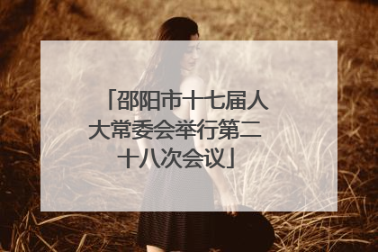 邵阳市十七届人大常委会举行第二十八次会议