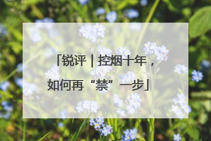 锐评｜控烟十年，如何再“禁”一步