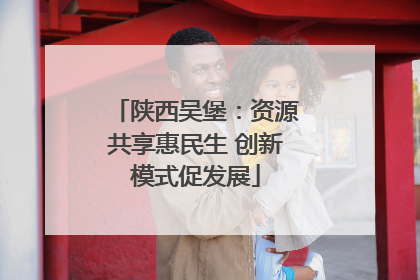 陕西吴堡：资源共享惠民生 创新模式促发展