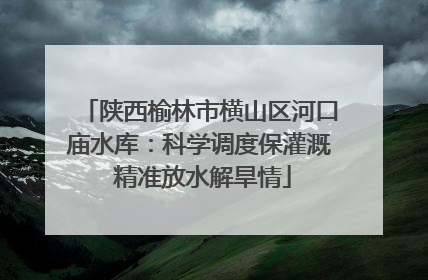 陕西榆林市横山区河口庙水库：科学调度保灌溉 精准放水解旱情