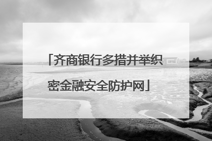 齐商银行多措并举织密金融安全防护网