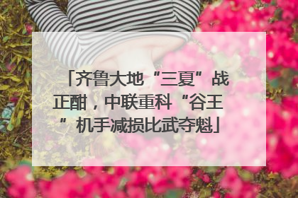 齐鲁大地“三夏”战正酣，中联重科“谷王”机手减损比武夺魁