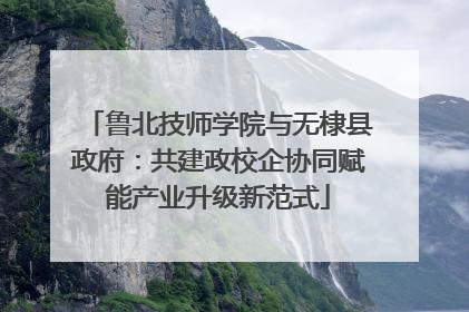 鲁北技师学院与无棣县政府：共建政校企协同赋能产业升级新范式
