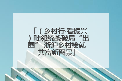 （乡村行·看振兴）毗邻统战破局“出圈” 浙沪乡村绘就共富新图景