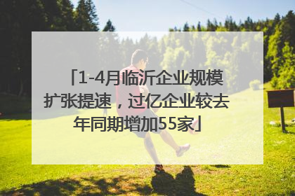 1-4月临沂企业规模扩张提速，过亿企业较去年同期增加55家