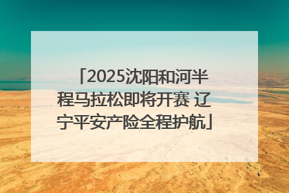 2025沈阳和河半程马拉松即将开赛 辽宁平安产险全程护航