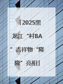 2025黑龙江“村BA”吉祥物“隆隆”亮相