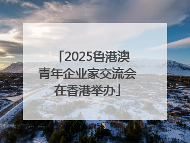 2025鲁港澳青年企业家交流会在香港举办