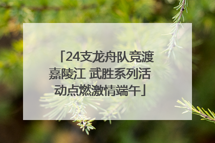 24支龙舟队竞渡嘉陵江 武胜系列活动点燃激情端午