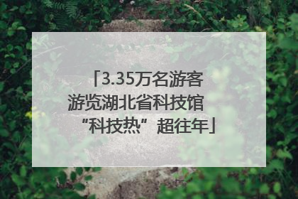3.35万名游客游览湖北省科技馆 “科技热”超往年