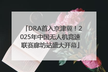 DRA首入京津冀！2025年中国无人机竞速联赛廊坊站盛大开幕